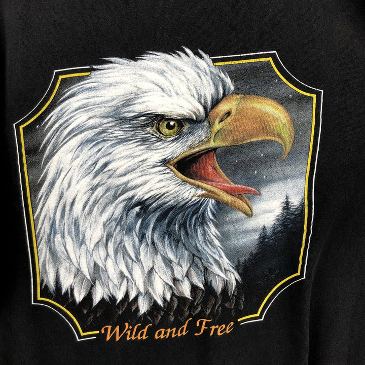 2000'S DAYTONA BEACH BIKE WEEK 2002 Eagle Pattern Engine Motorcycle Bike T-Shirt, Men's XL (approx.) unclear black type Vintage Second Hand