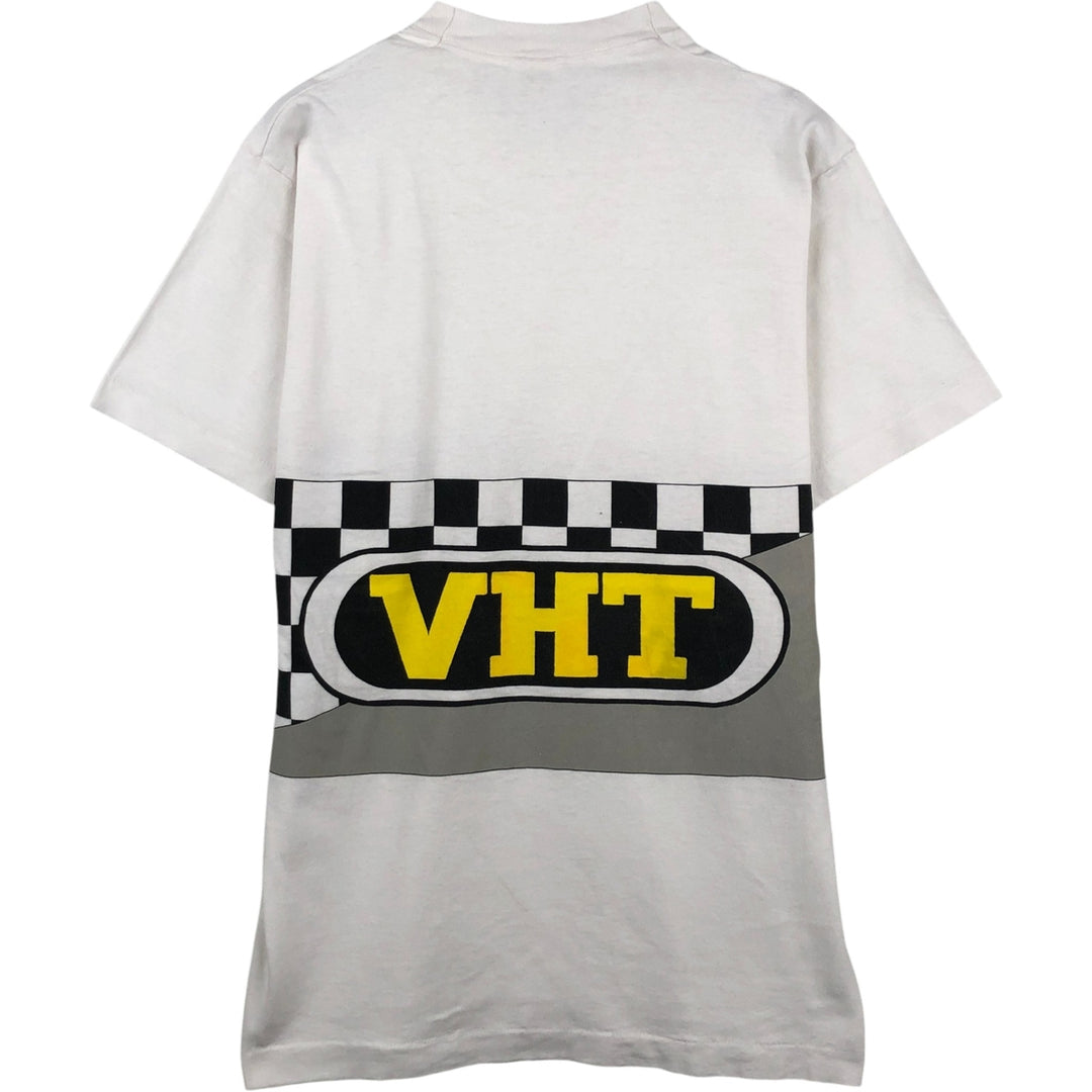 90'S Fruit of the Loom VHT Motorcycle T-shirt, Made in USA, Men's Size L (approx.), Vintage cotton white type Vintage Second Hand