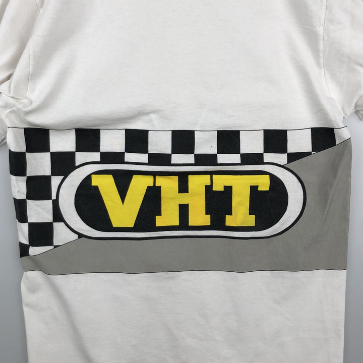 90'S Fruit of the Loom VHT Motorcycle T-shirt, Made in USA, Men's Size L (approx.), Vintage cotton white type Vintage Second Hand