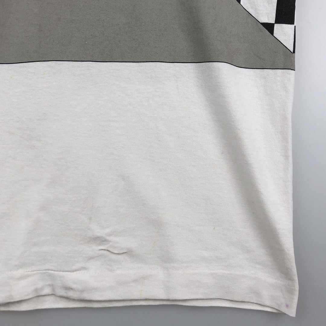 90'S Fruit of the Loom VHT Motorcycle T-shirt, Made in USA, Men's Size L (approx.), Vintage cotton white type Vintage Second Hand