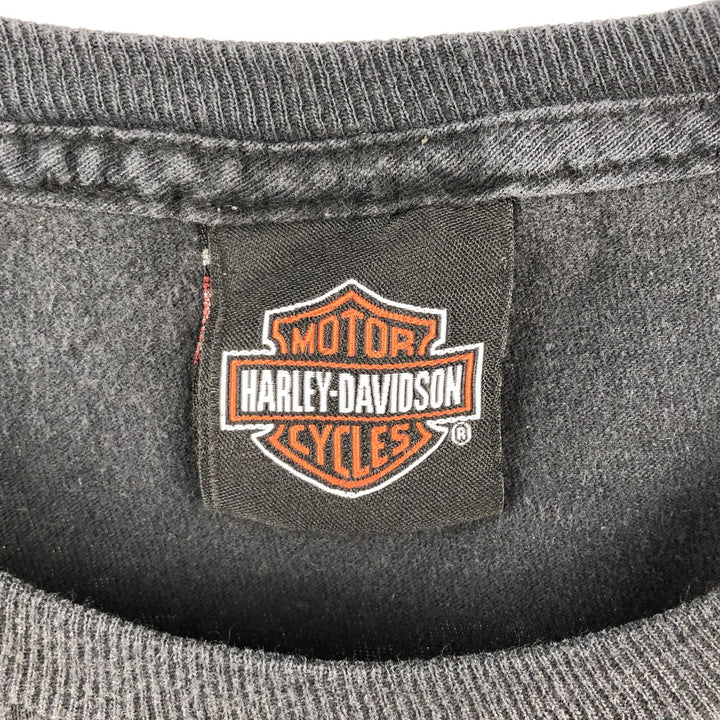 Harley-Davidson Pin-up Girl Motorcycle Bike T-shirt, Men's XL cotton black type Vintage Second Hand