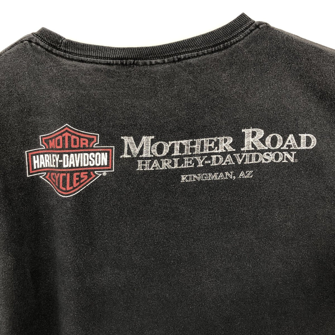 Harley-Davidson Pin-up Girl Motorcycle Bike T-shirt, Men's XL cotton black type Vintage Second Hand