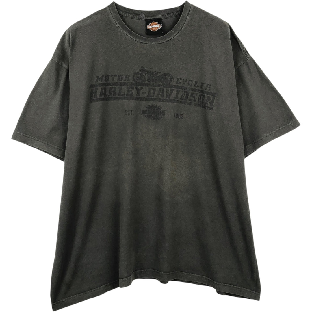 Harley-Davidson Motorcycle Bike T-shirt, Men's XXL cotton black type Vintage Second Hand