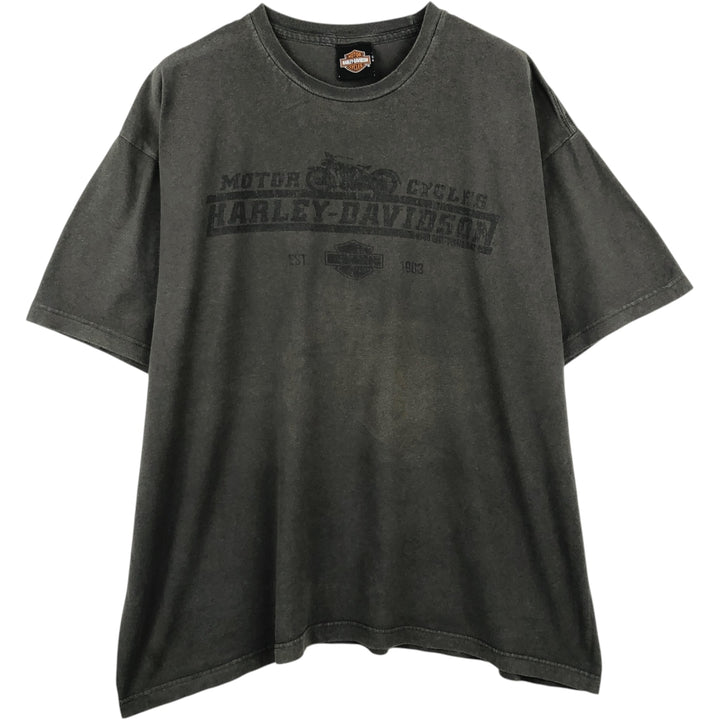 Harley-Davidson Motorcycle Bike T-shirt, Men's XXL cotton black type Vintage Second Hand