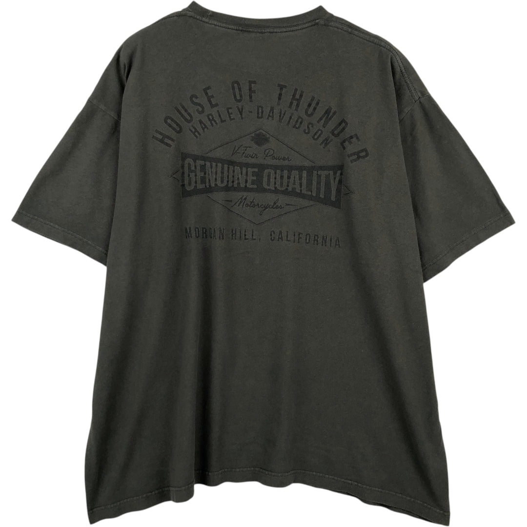 Harley-Davidson Motorcycle Bike T-shirt, Men's XXL cotton black type Vintage Second Hand