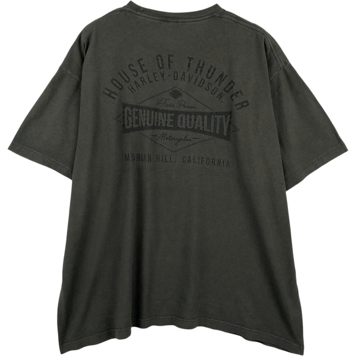 Harley-Davidson Motorcycle Bike T-shirt, Men's XXL cotton black type Vintage Second Hand