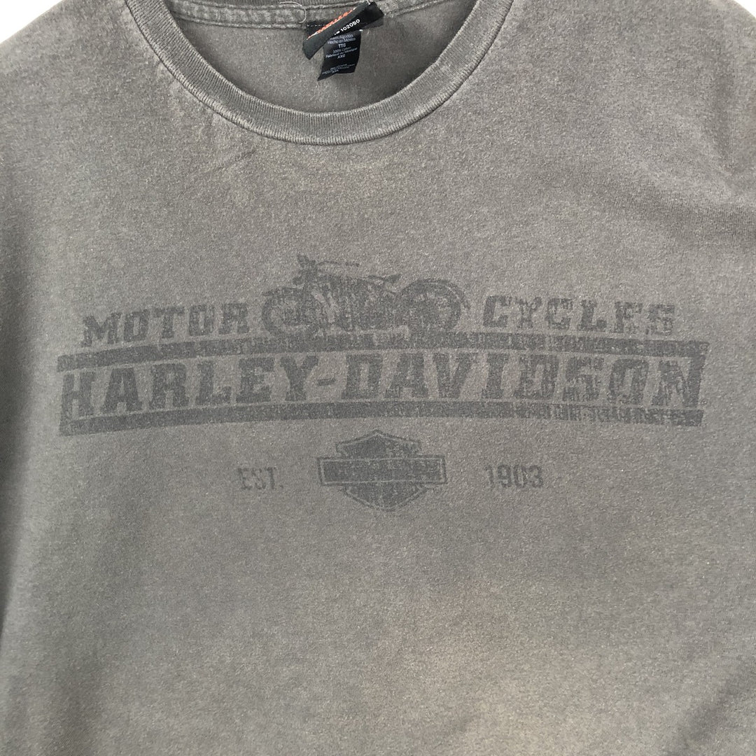 Harley-Davidson Motorcycle Bike T-shirt, Men's XXL cotton black type Vintage Second Hand