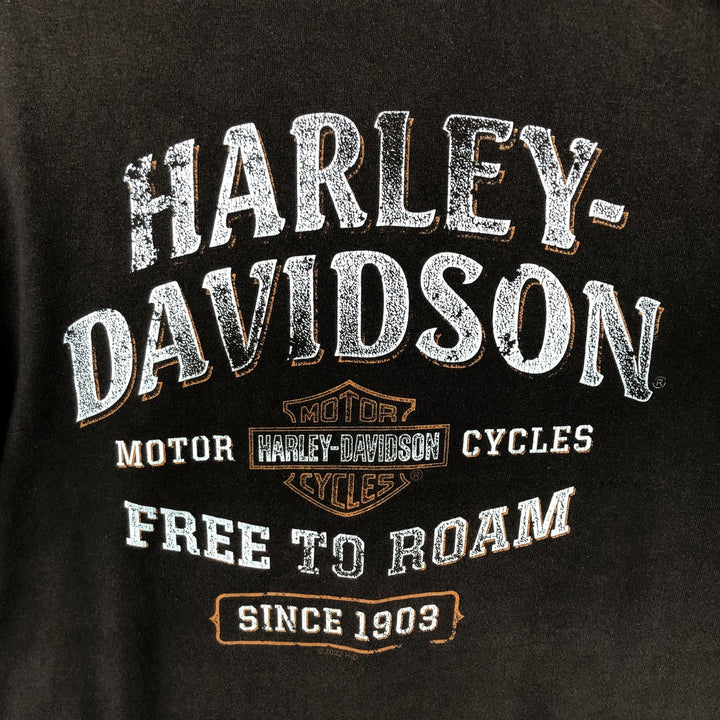 Harley-Davidson Motorcycle Bike T-shirt, Men's Medium cotton brown type Vintage Second Hand