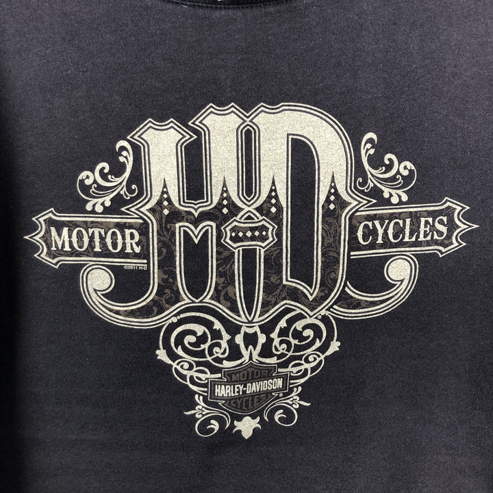 Harley-Davidson Motorcycle Bike T-shirt Made in USA Men's XL cotton black type Vintage Second Hand