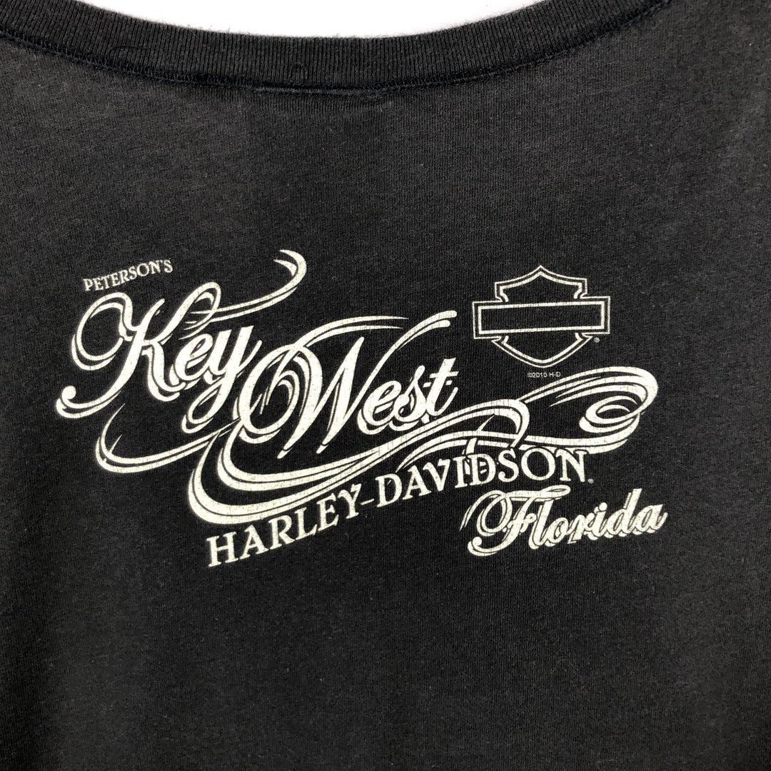 Harley-Davidson Motorcycle Bike T-shirt Made in USA Men's XL cotton black type Vintage Second Hand