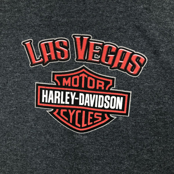 Harley-Davidson Pin-up Girl Motorcycle Bike T-shirt, Men's L size cotton Charcoal Vintage Second Hand