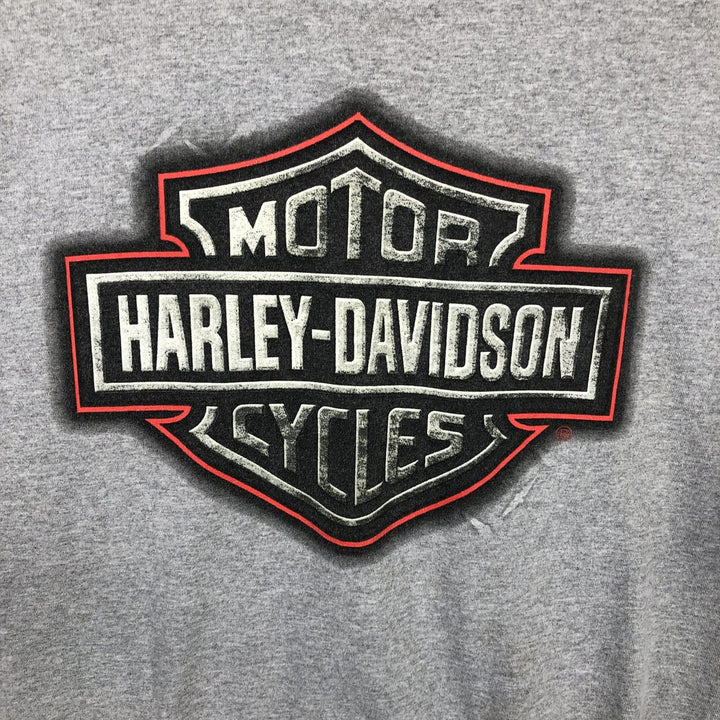 Harley-Davidson Eagle Pattern Motorcycle Bike T-shirt Men's XL cotton gray type Vintage Second Hand