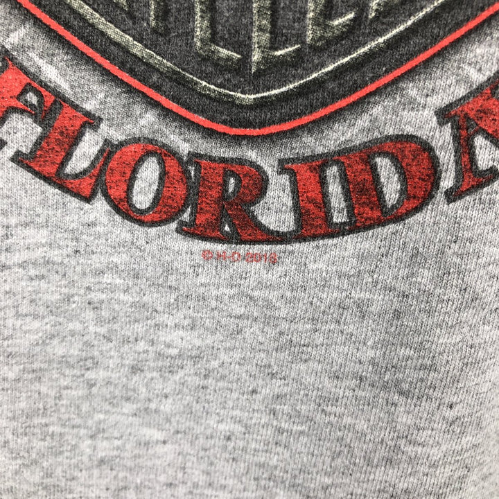 Harley-Davidson Eagle Pattern Motorcycle Bike T-shirt Men's XL cotton gray type Vintage Second Hand