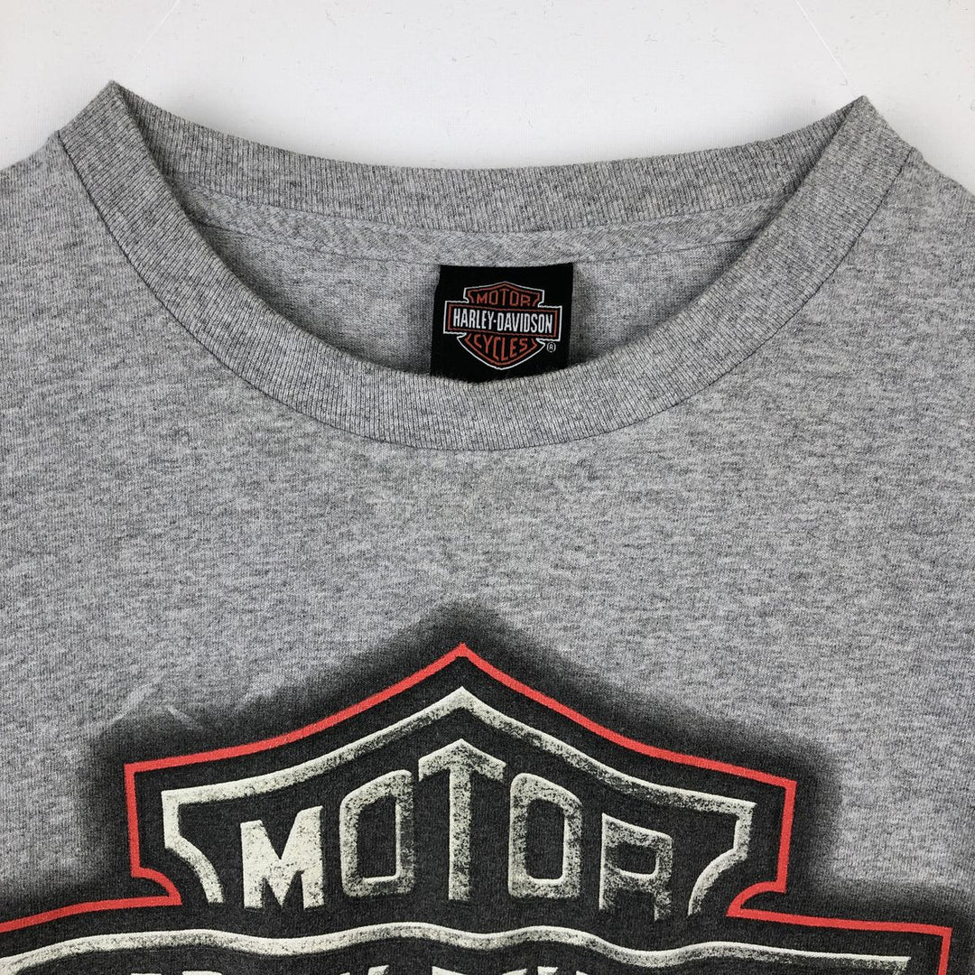 Harley-Davidson Eagle Pattern Motorcycle Bike T-shirt Men's XL cotton gray type Vintage Second Hand