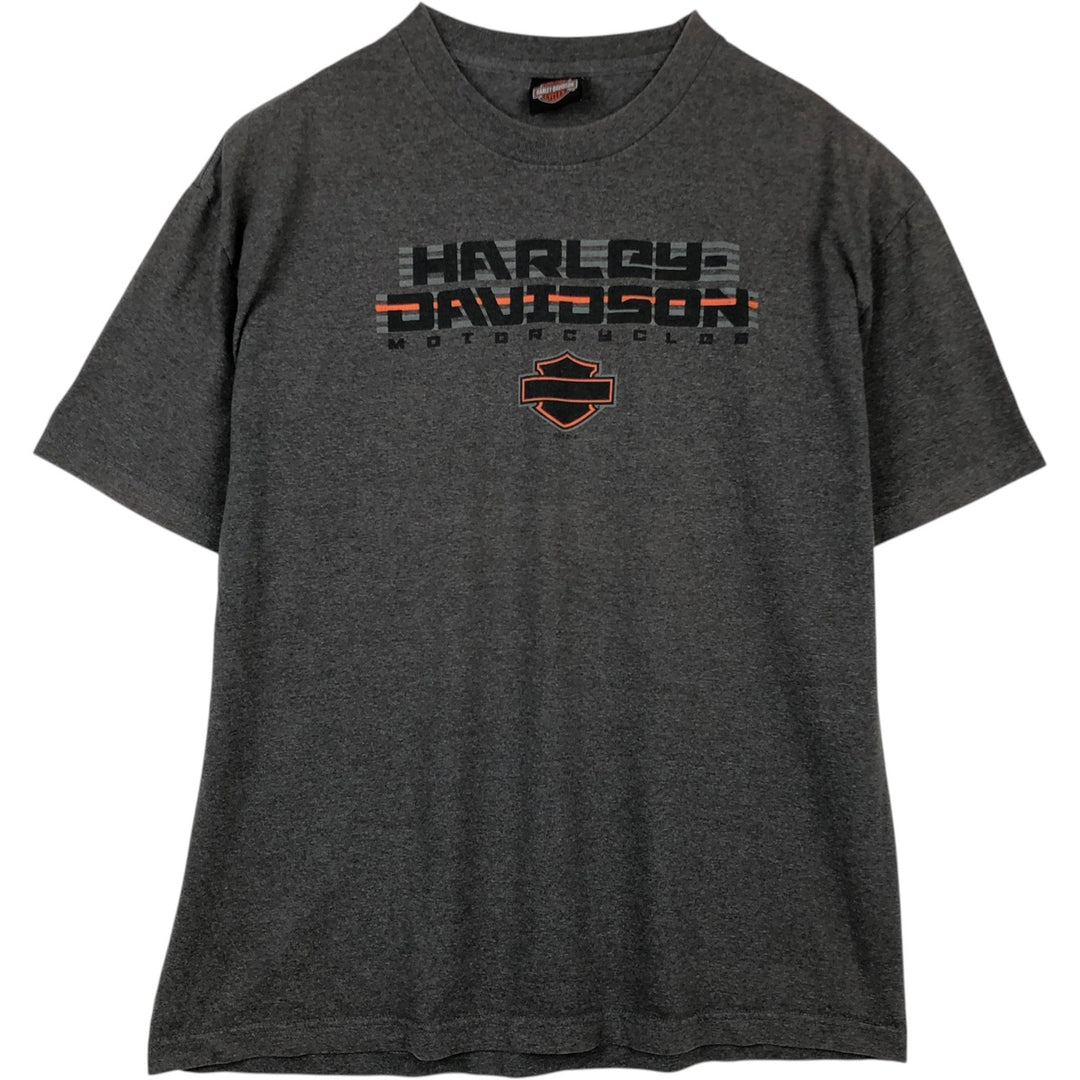 Harley-Davidson Motorcycle Bike T-shirt, Men's XL size cotton Charcoal Vintage Second Hand