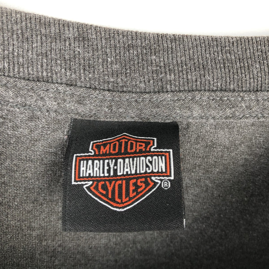 Harley-Davidson Motorcycle Bike T-shirt, Men's XL size cotton Charcoal Vintage Second Hand