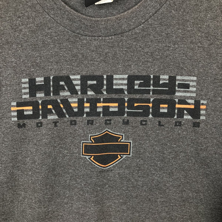Harley-Davidson Motorcycle Bike T-shirt, Men's XL size cotton Charcoal Vintage Second Hand