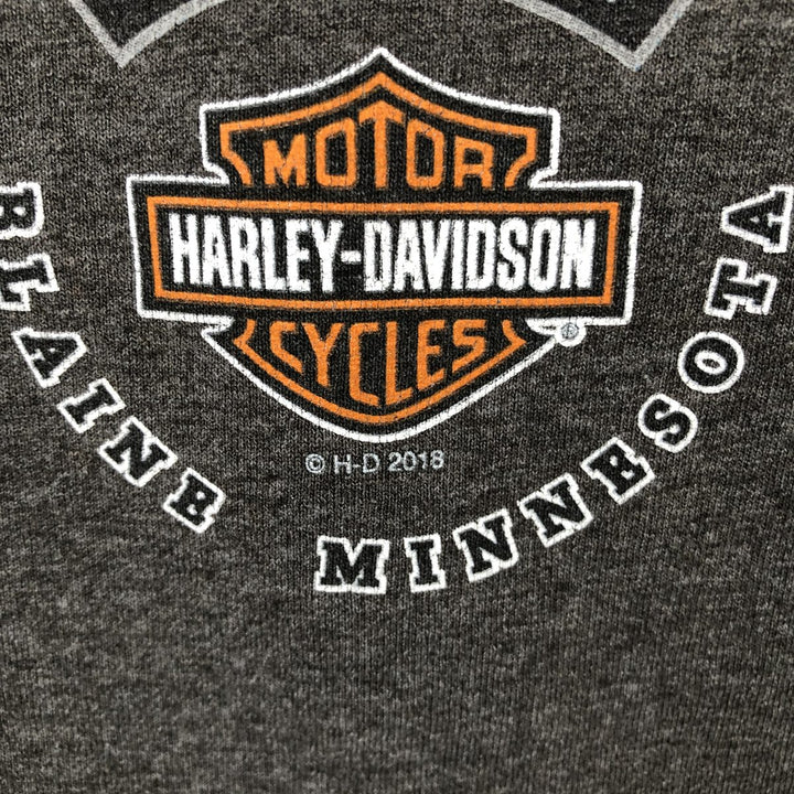 Harley-Davidson Motorcycle Bike T-shirt, Men's XL size cotton Charcoal Vintage Second Hand