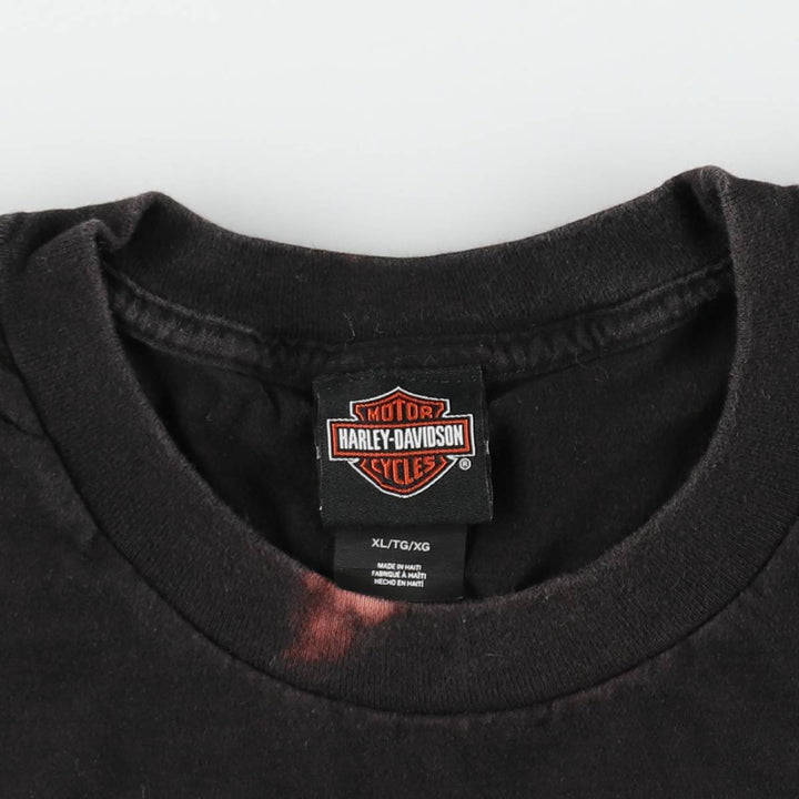 Harley-Davidson Motorcycle Bike T-shirt, Men's XL size cotton black type Vintage Second Hand
