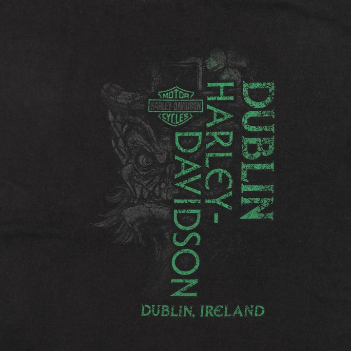 Harley-Davidson Motorcycle Bike T-shirt, Men's XL size cotton black type Vintage Second Hand