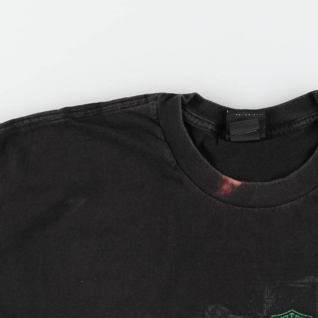 Harley-Davidson Motorcycle Bike T-shirt, Men's XL size cotton black type Vintage Second Hand