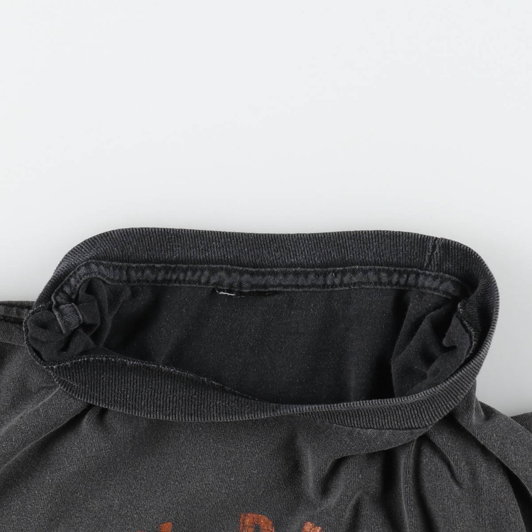 Harley-Davidson Skull Pattern Motorcycle Bike T-shirt Men's XL unclear black type Vintage Second Hand