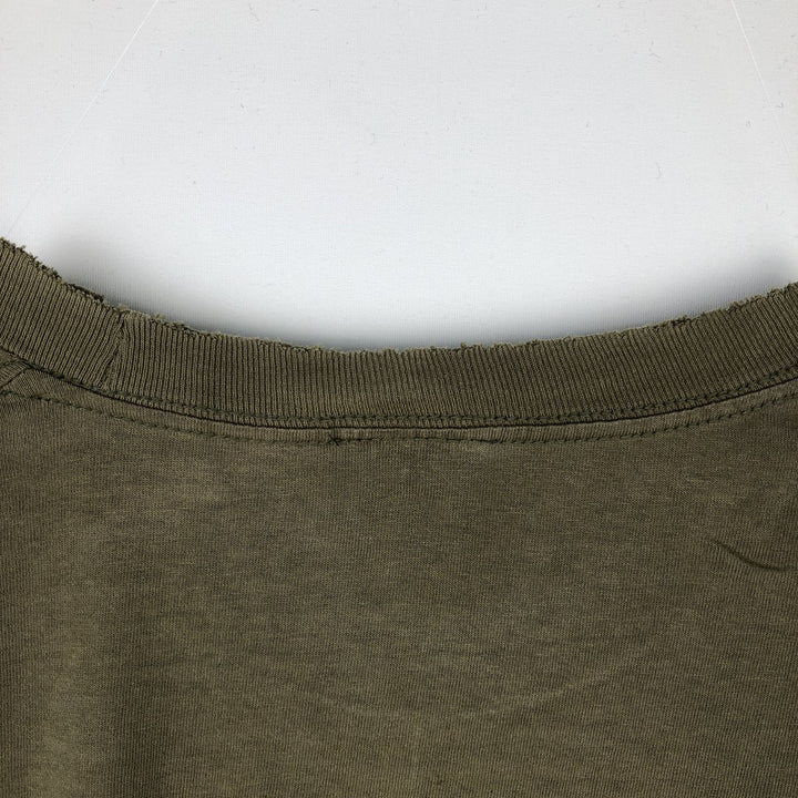 Harley-Davidson Skull Pattern Skull Wing Motorcycle Bike T-shirt Men's L size cotton Khaki type Vintage Second Hand