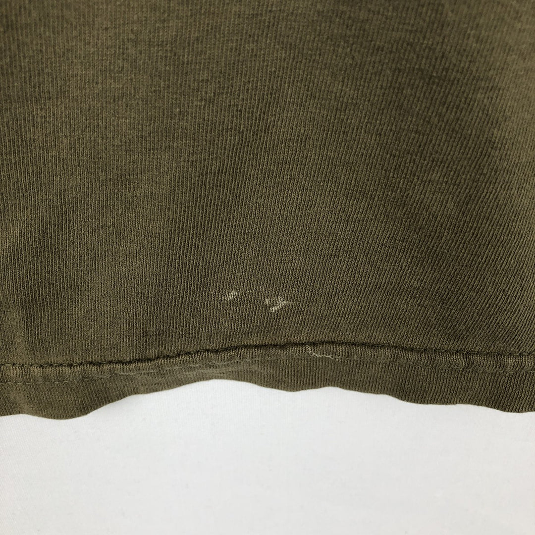 Harley-Davidson Skull Pattern Skull Wing Motorcycle Bike T-shirt Men's L size cotton Khaki type Vintage Second Hand