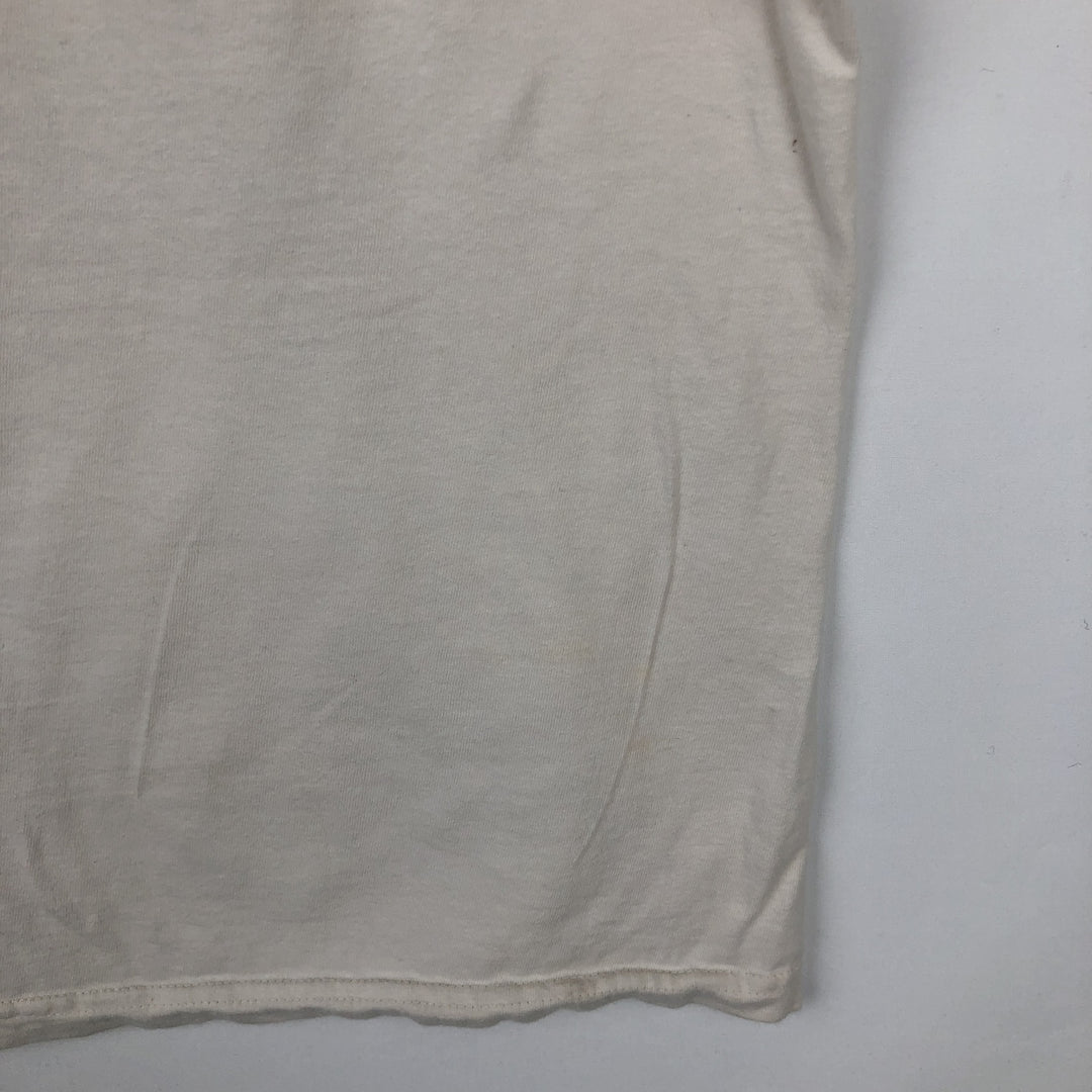 Harley-Davidson Skull Pattern Motorcycle Bike T-shirt Made in USA Men's XL cotton ivory Vintage Second Hand
