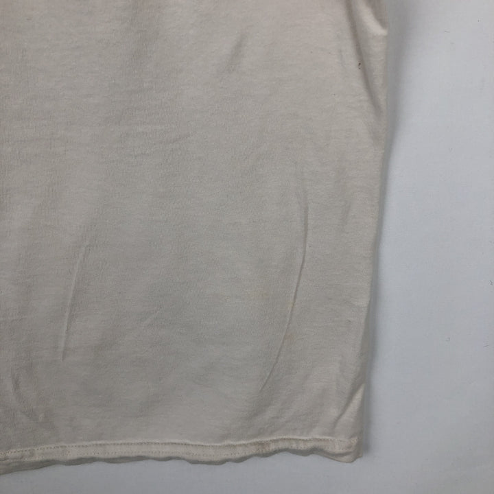 Harley-Davidson Skull Pattern Motorcycle Bike T-shirt Made in USA Men's XL cotton ivory Vintage Second Hand