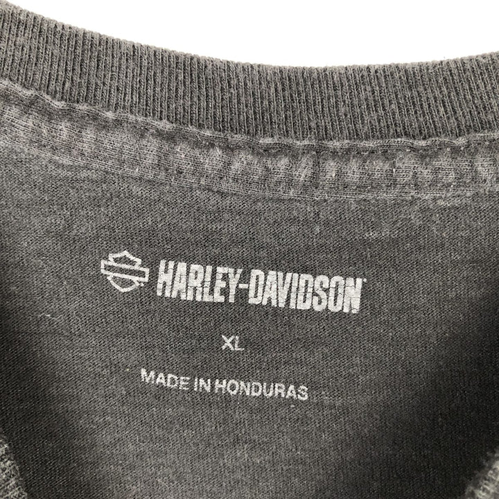 Harley-Davidson Motorcycle Bike T-shirt, Men's XL size unclear black type Vintage Second Hand