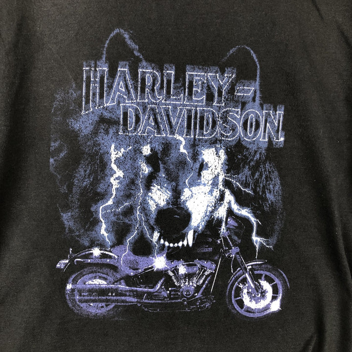 Harley-Davidson Motorcycle Bike T-shirt, Men's XL size unclear black type Vintage Second Hand