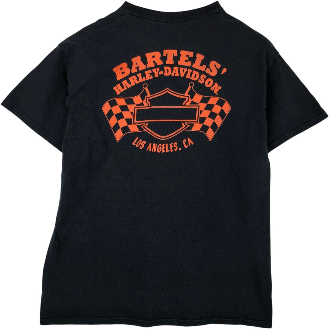 Harley-Davidson Motorcycle Bike T-shirt, Men's Size L cotton black type Vintage Second Hand