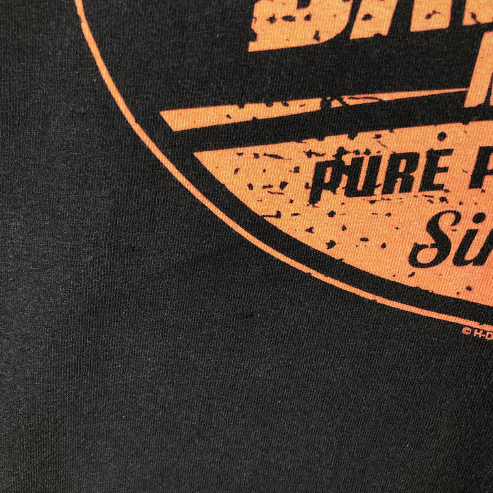 Harley-Davidson Motorcycle Bike T-shirt, Men's Size L cotton black type Vintage Second Hand