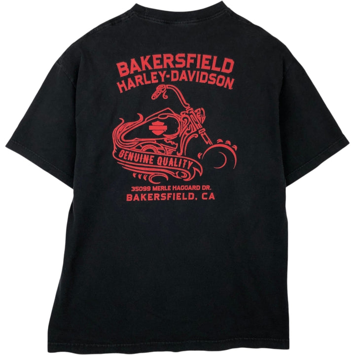 Harley-Davidson Pin-up Girl Motorcycle Bike T-shirt, Men's XL unclear black type Vintage Second Hand