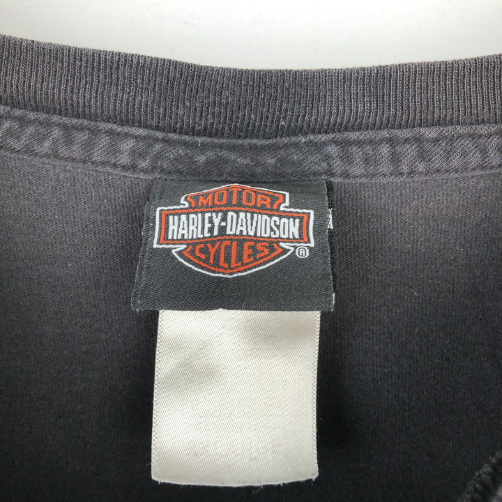 Harley-Davidson Eagle Pattern Motorcycle Bike T-shirt Men's XXL unclear black type Vintage Second Hand