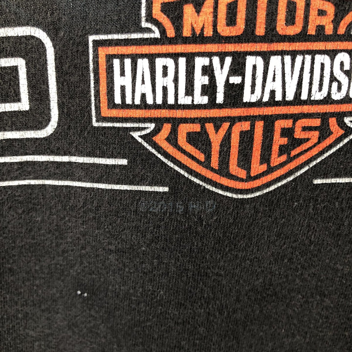Harley-Davidson Dog Pattern Motorcycle Bike T-Shirt Men's XXL cotton black type Vintage Second Hand