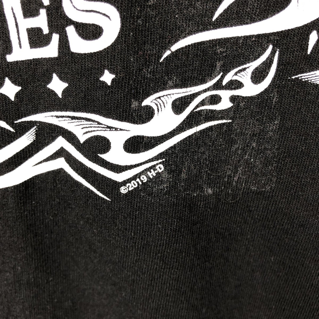 Harley-Davidson Motorcycle Bike T-shirt, Men's Size L cotton black type Vintage Second Hand