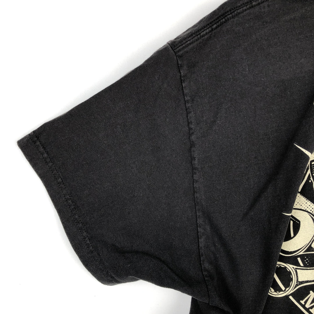 Harley-Davidson Skull Pattern Motorcycle Bike T-shirt Men's XL cotton black type Vintage Second Hand