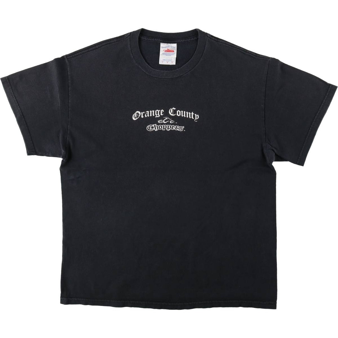 TENNESSEE RIVER Orange County Choppers Motorcycle Bike T-Shirt, Men's Size L (approx.) cotton black type Vintage Second Hand