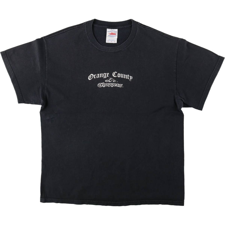 TENNESSEE RIVER Orange County Choppers Motorcycle Bike T-Shirt, Men's Size L (approx.) cotton black type Vintage Second Hand