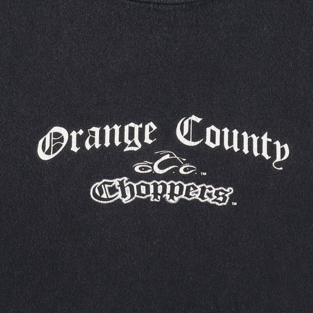TENNESSEE RIVER Orange County Choppers Motorcycle Bike T-Shirt, Men's Size L (approx.) cotton black type Vintage Second Hand