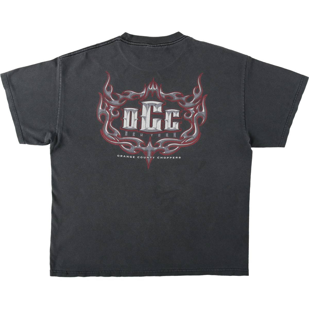 TENNESSEE RIVER Orange County Choppers Motorcycle Bike T-Shirt, Made in USA, Men's XL (approx.) cotton Charcoal Vintage Second Hand