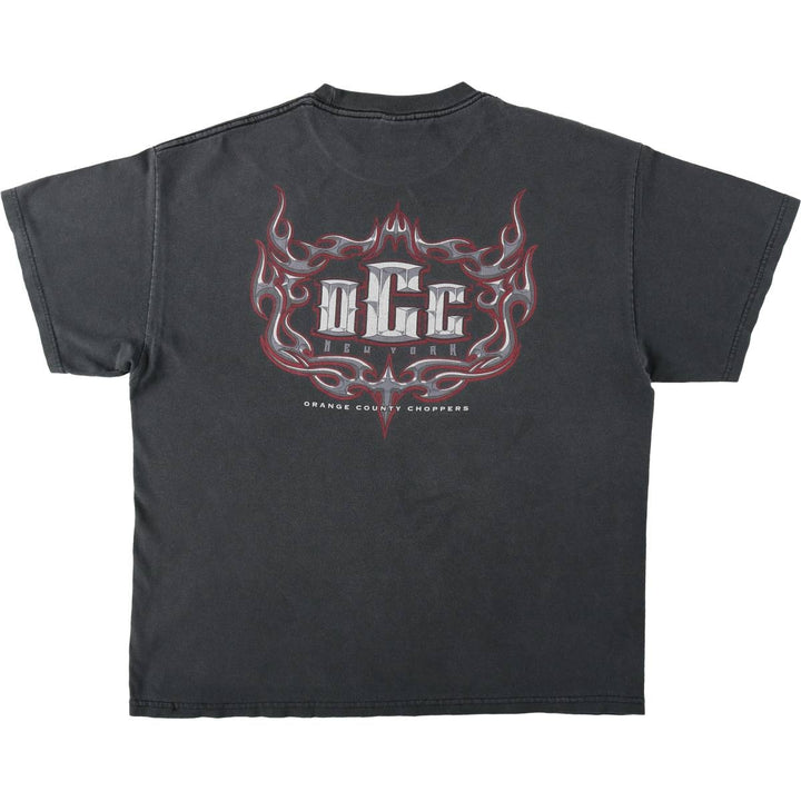 TENNESSEE RIVER Orange County Choppers Motorcycle Bike T-Shirt, Made in USA, Men's XL (approx.) cotton Charcoal Vintage Second Hand