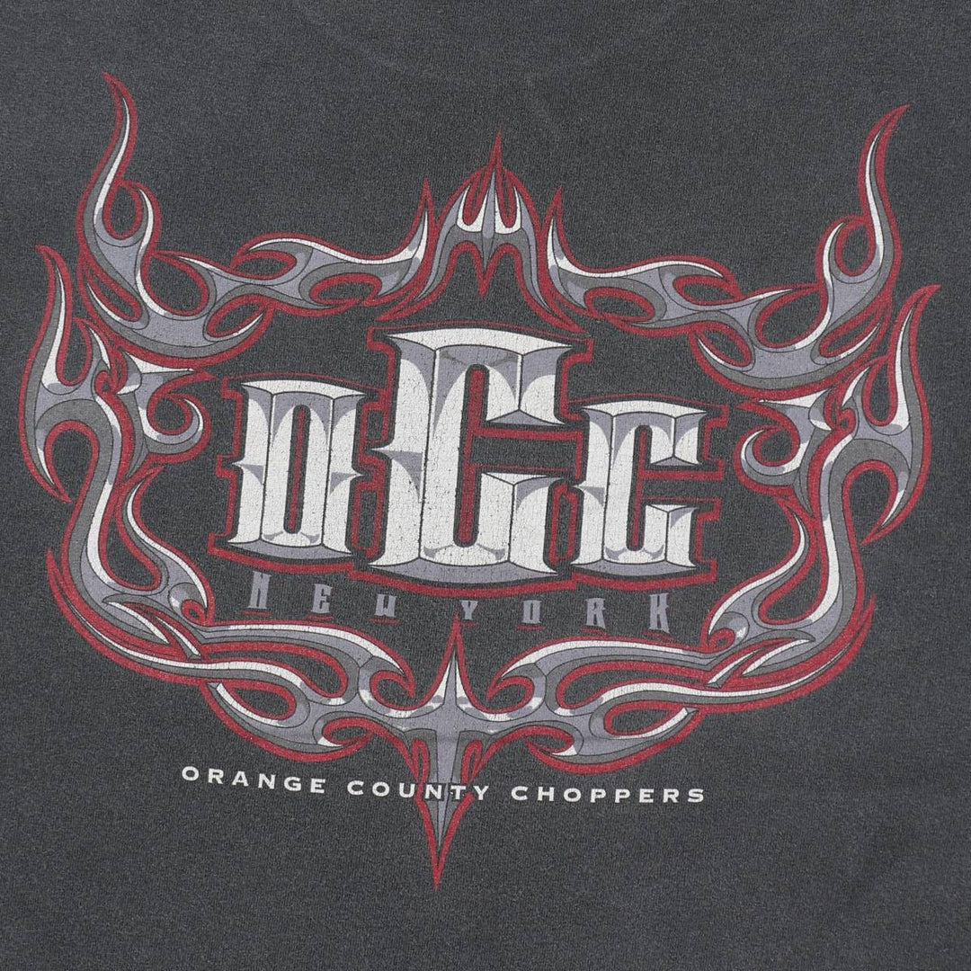 TENNESSEE RIVER Orange County Choppers Motorcycle Bike T-Shirt, Made in USA, Men's XL (approx.) cotton Charcoal Vintage Second Hand