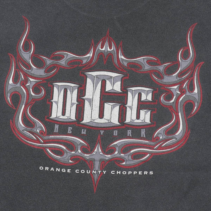 TENNESSEE RIVER Orange County Choppers Motorcycle Bike T-Shirt, Made in USA, Men's XL (approx.) cotton Charcoal Vintage Second Hand