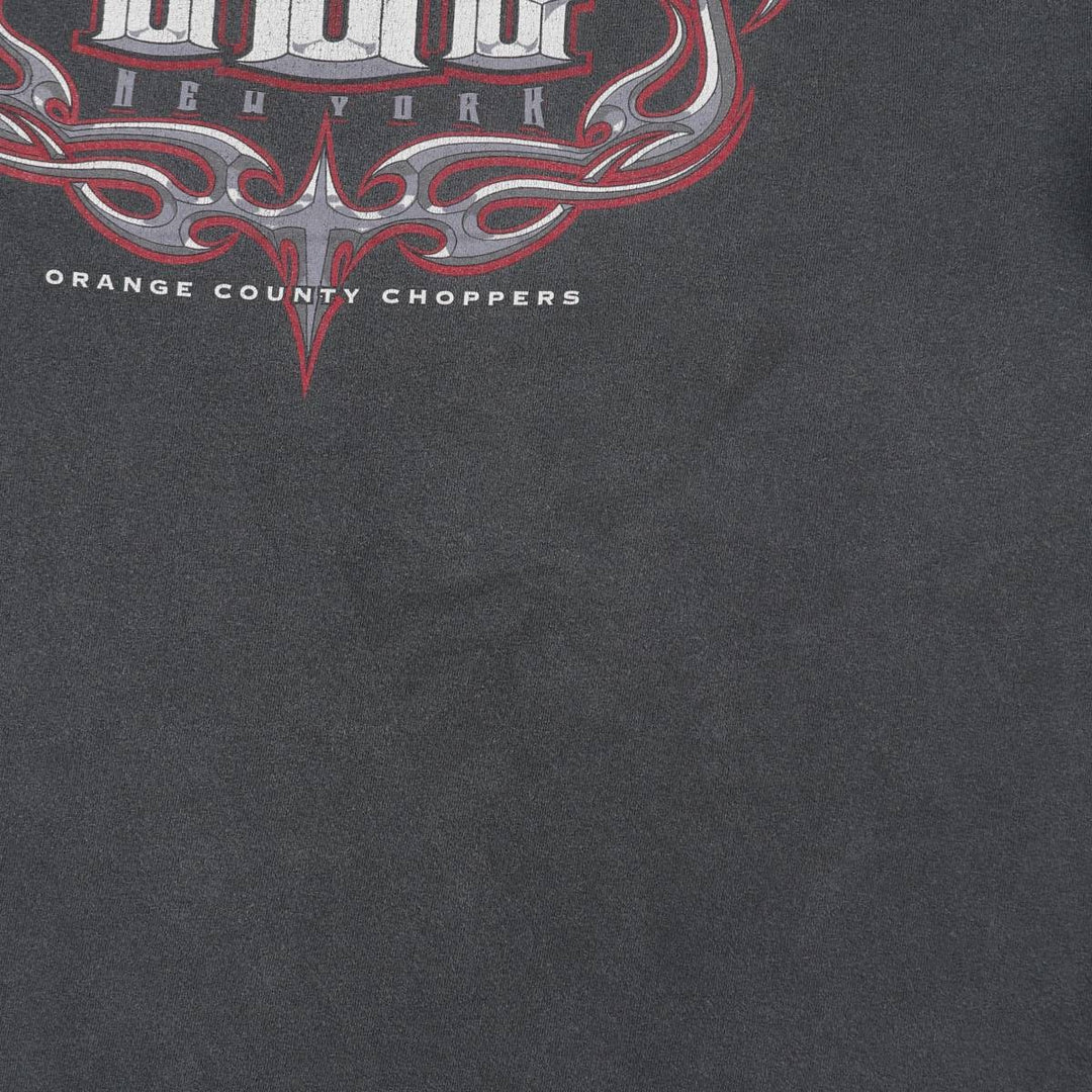 TENNESSEE RIVER Orange County Choppers Motorcycle Bike T-Shirt, Made in USA, Men's XL (approx.) cotton Charcoal Vintage Second Hand
