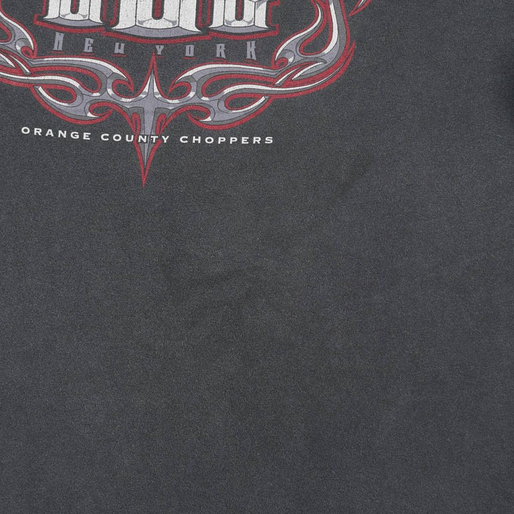 TENNESSEE RIVER Orange County Choppers Motorcycle Bike T-Shirt, Made in USA, Men's XL (approx.) cotton Charcoal Vintage Second Hand