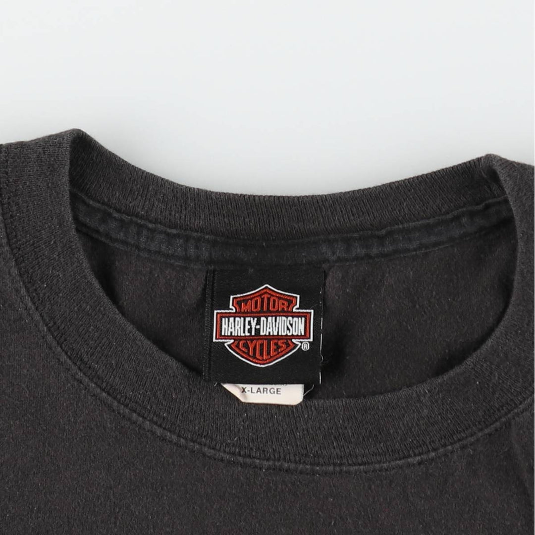 Harley-Davidson Motorcycle Bike T-shirt, Men's XL size cotton black type Vintage Second Hand