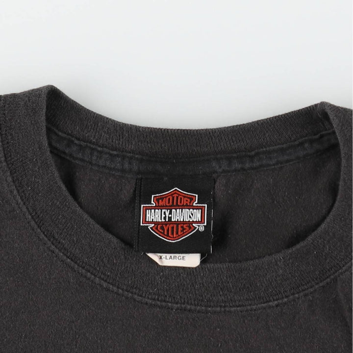 Harley-Davidson Motorcycle Bike T-shirt, Men's XL size cotton black type Vintage Second Hand